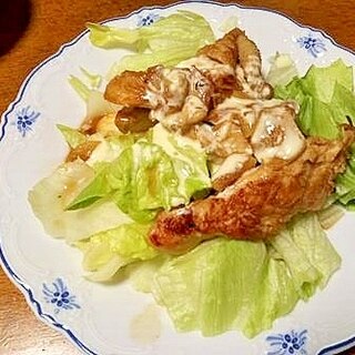 鶏むね肉の　ガーリックビネガー煮